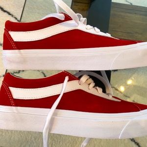 Red Suede Vans